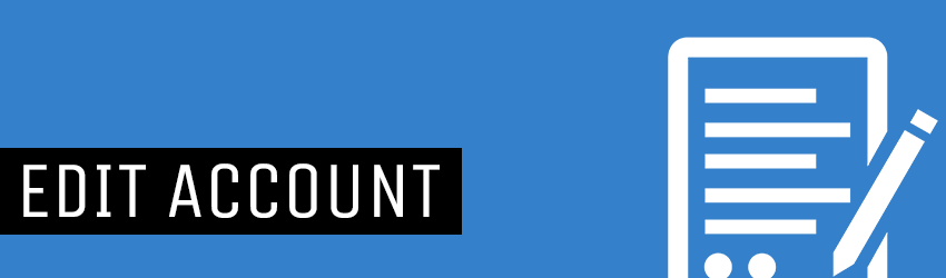 Editing an account