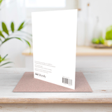 Granite sun orchid greeting card back