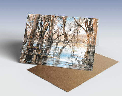 Swamp paperbark greeting card
