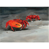 Flame-backed fiddler crab print