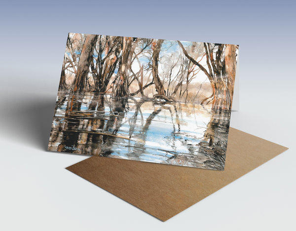 Swamp paperbark greeting card โ WA Naturally